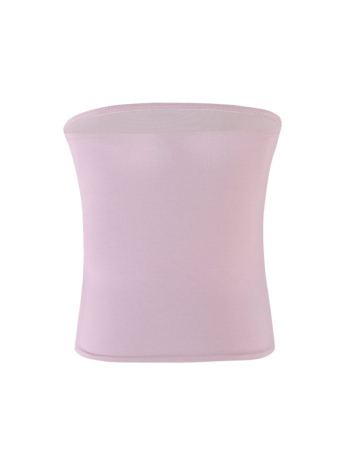 The AMBROSE BOOB TUBE - PINK by TIGERMIST is a pink ombre strapless bandeau top designed for women. It features a simple, smooth finish with elastic bands at the top and bottom to keep it securely in place. Made from stretchy jersey fabric, it offers a soft feel and a snug fit.