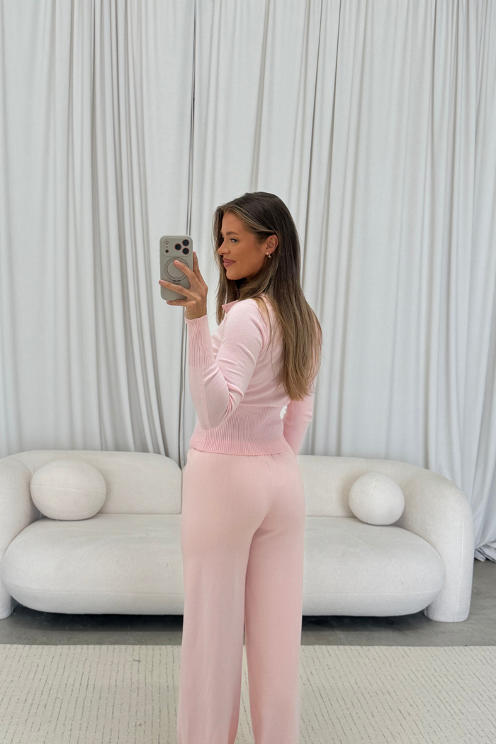 Avelyn Knit Set in Blush