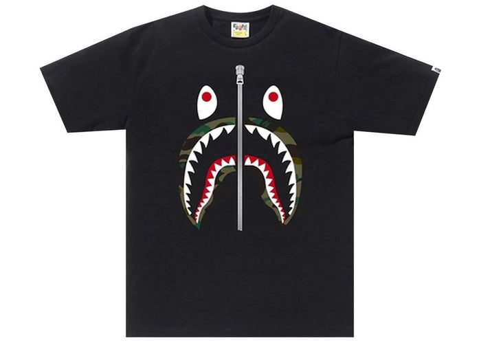BAPE 1st Camo Shark Tee Black/Green