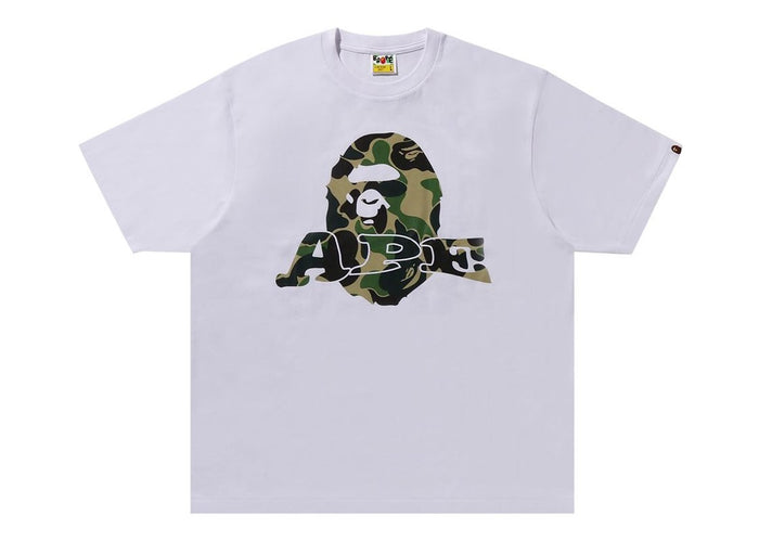 BAPE ABC Camo Ape Head Relaxed Fit Tee White
