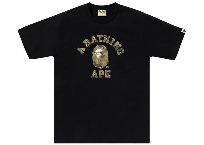 BAPE Bitmap College Tee Black