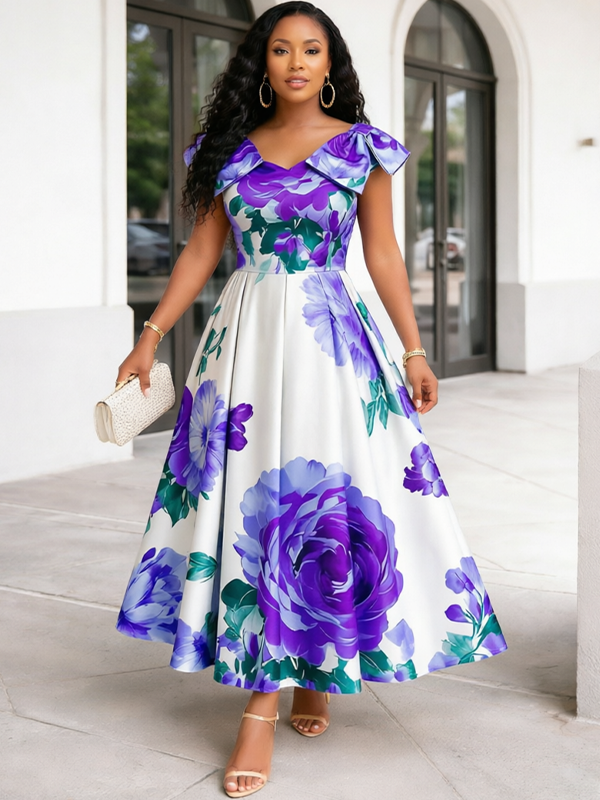 Beautiedoll Floral Midi Dress