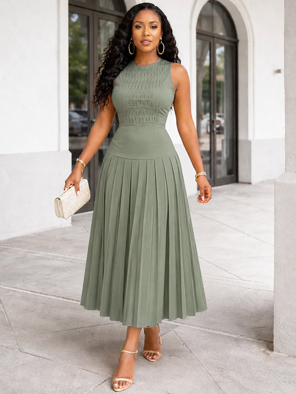 Beautiedoll Sleeveless Pleated Dress
