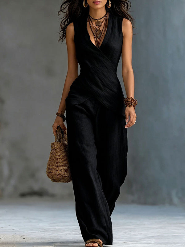 Cross Tank Top & Pants Set