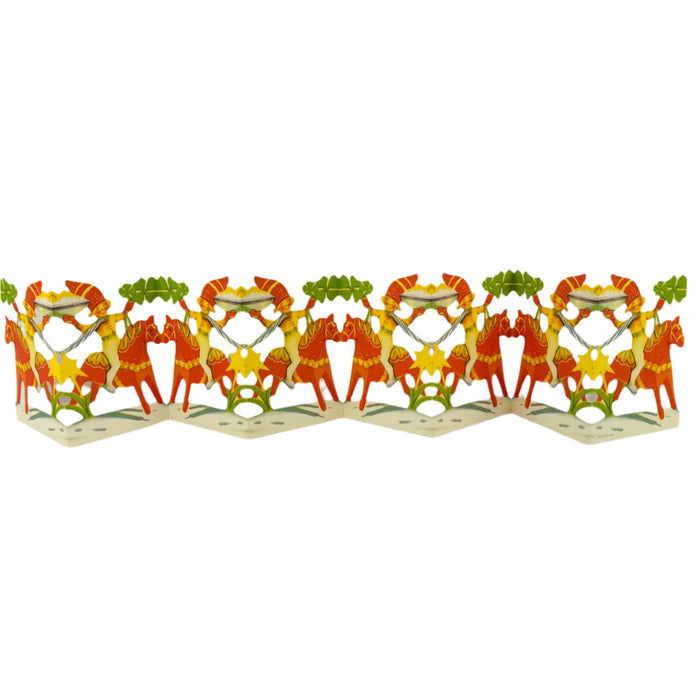 Cutout Tomte on Dala horse by Helge Artelius