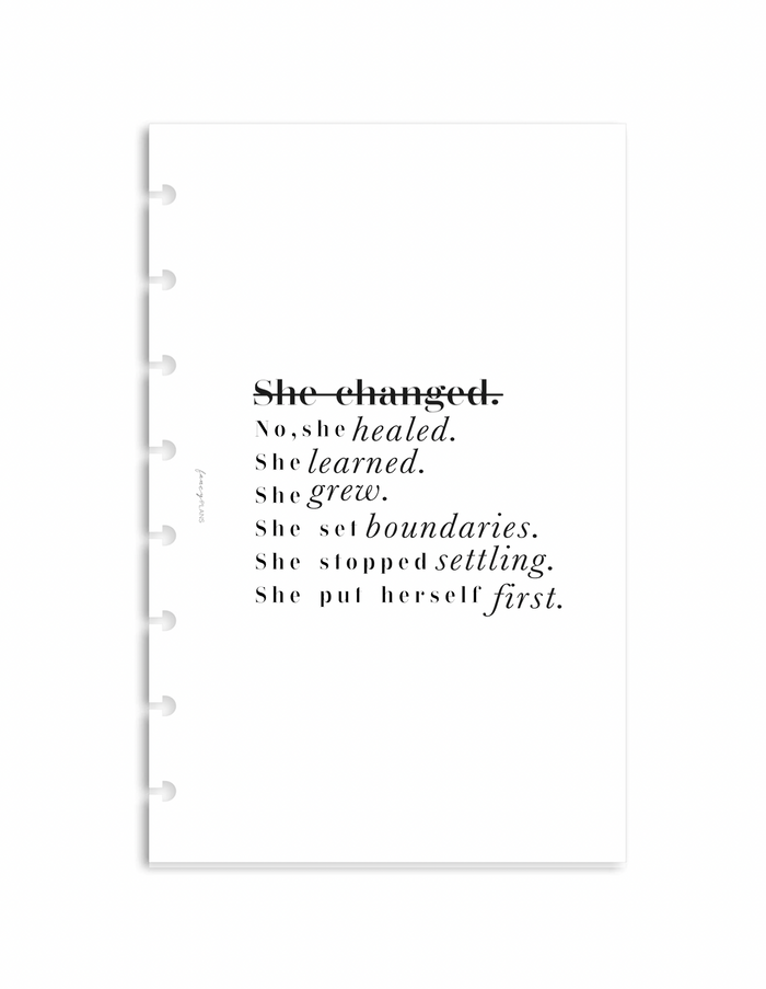 Dashboard | She Changed