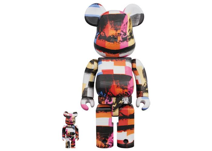 (DISPLAYED) Bearbrick Andy Warhol La Cène 100% & 400% Set Multi