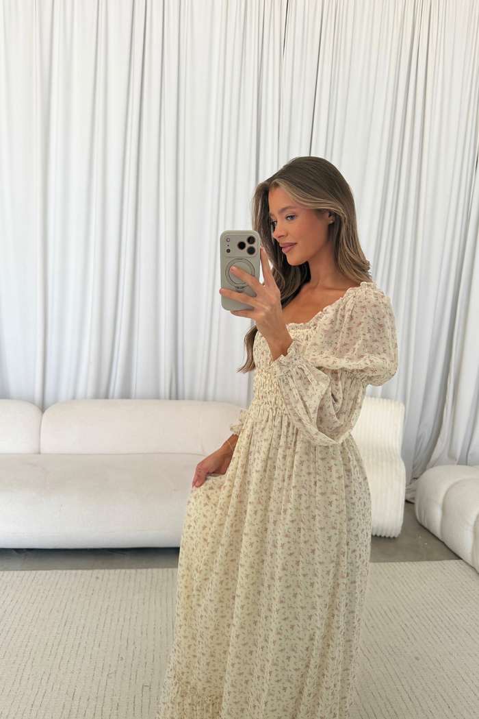 Eloise Maxi Dress in Lilac Floral - Bump Friendly & Size Inclusive *9/9 PRE-ORDER*