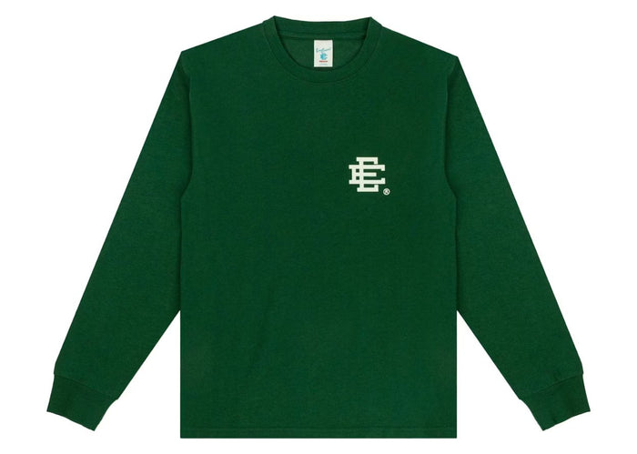 Eric Emanuel EE Long Sleeve T-Shirt Green/White