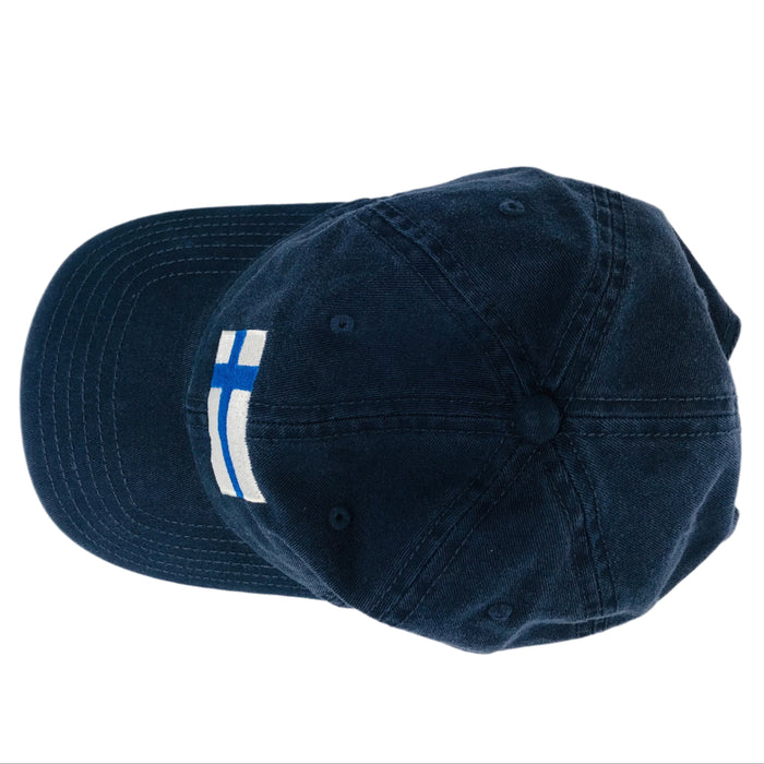 Finland flag navy baseball cap
