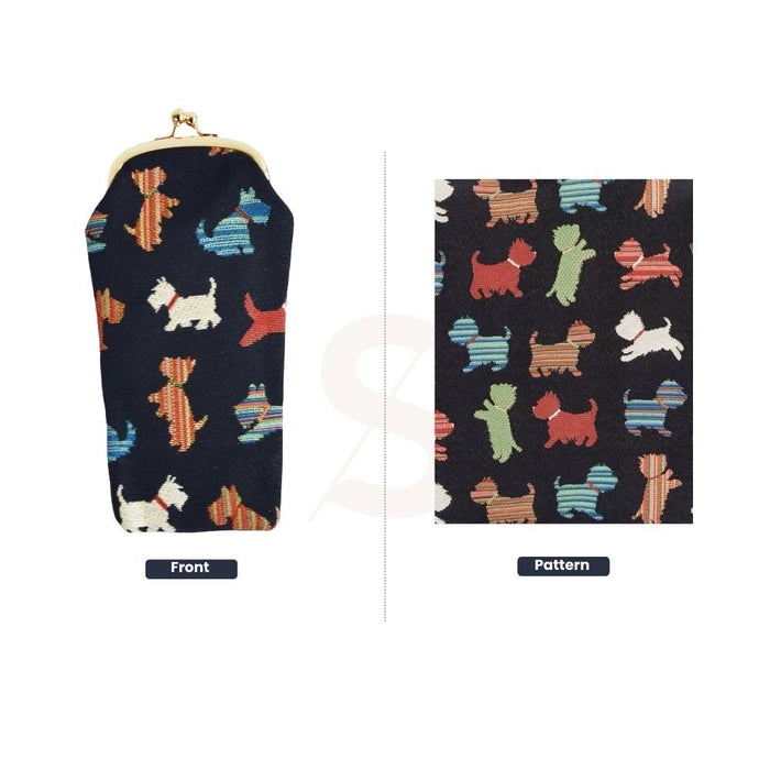 FRMP-PUPPY | PLAYFUL PUPPY COIN CLASP FRAME PURSE WALLET