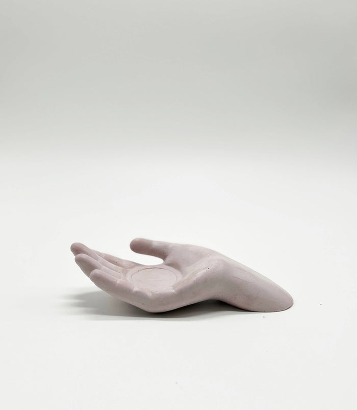 Hand Concrete Tea Light Candle Holder