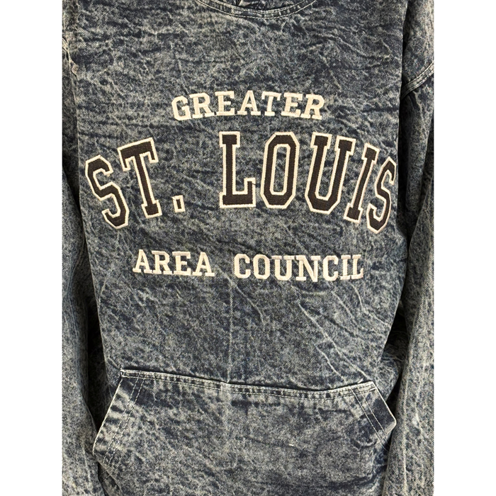 Hoodie Denim Embroidered GSLAC