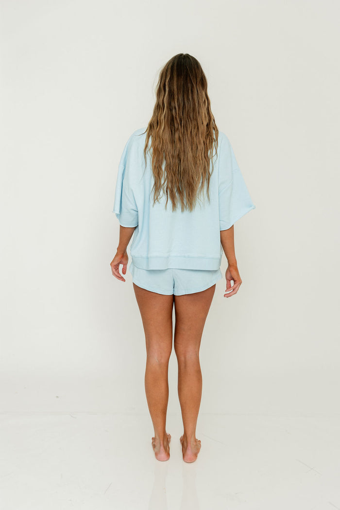 Laura Top in Baby Blue