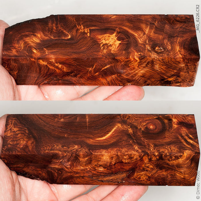 Natural honduran rosewood burl block