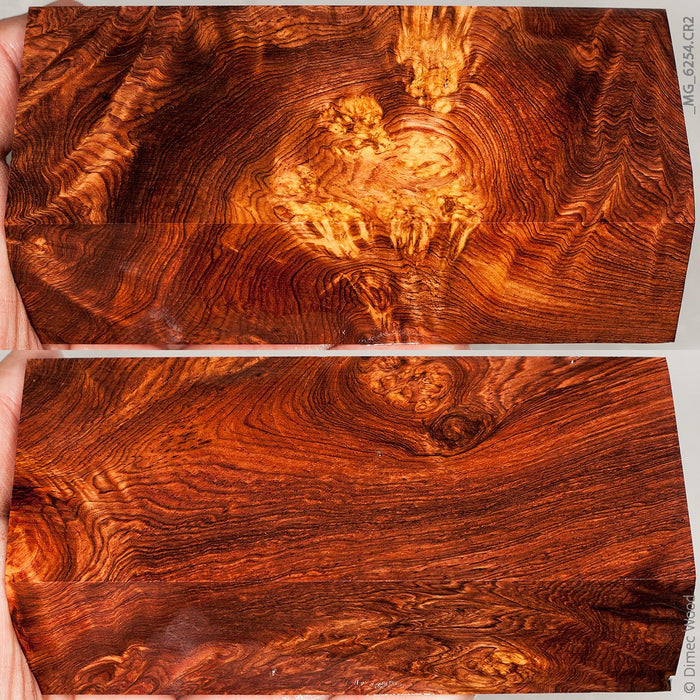 Natural honduran rosewood burl block