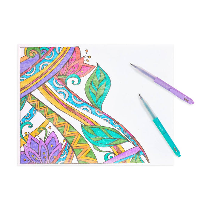 Oh My Glitter!: Retractable Glitter Ink Gel Pens (Set of 12)
