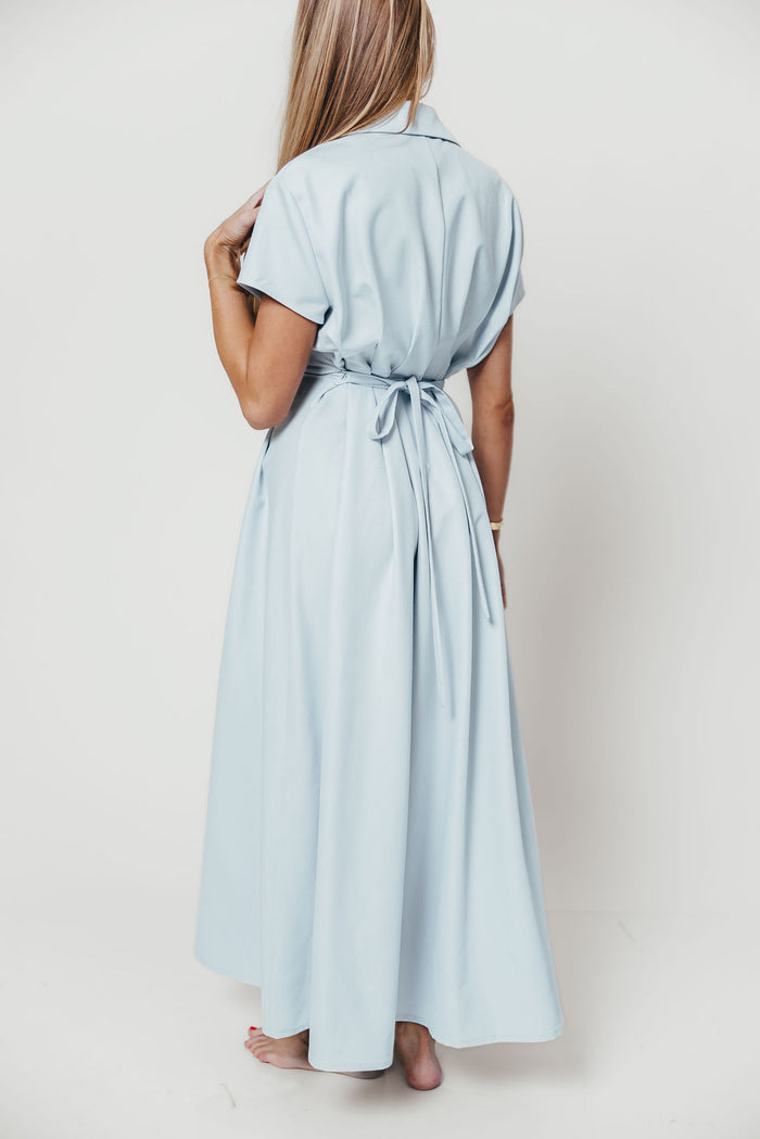 Parker Maxi Dress in Blue (Restocking in December)