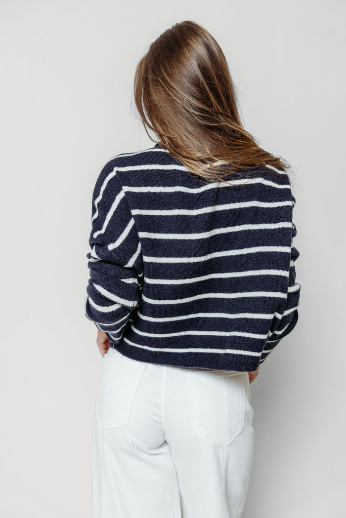 Piper Cabana Striped Cardigan in Midnight