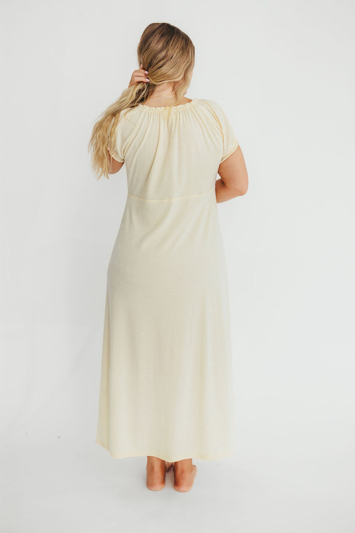 Remi Maxi Dress in Custard