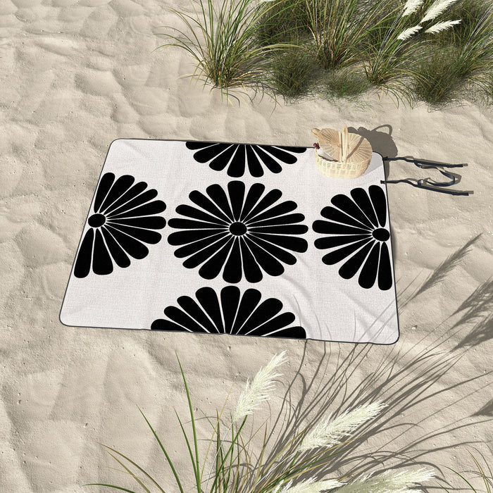 Retro Daisy I Outdoor Blanket