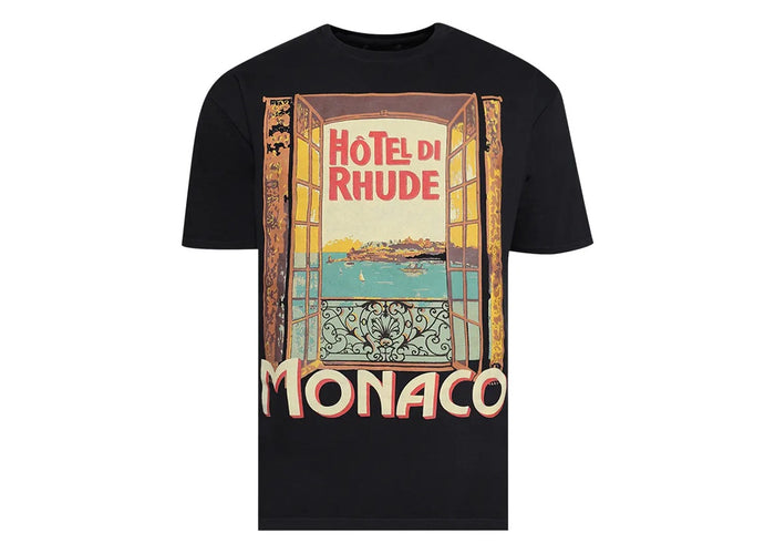 Rhude Hotel Di Monaco Tee 'Vintage Black'