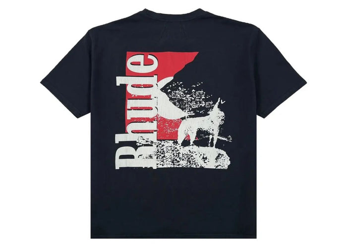 Rhude Moonlight Wolf Pocket Tee Black