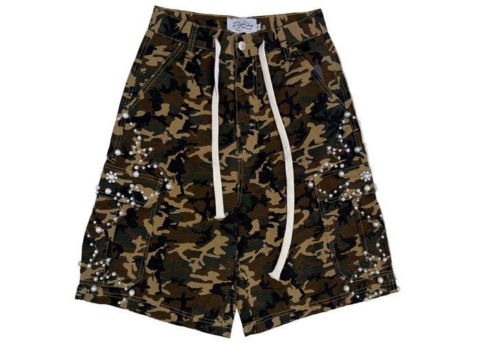 Righteous Camo Pearl Cargo Shorts (Brown)