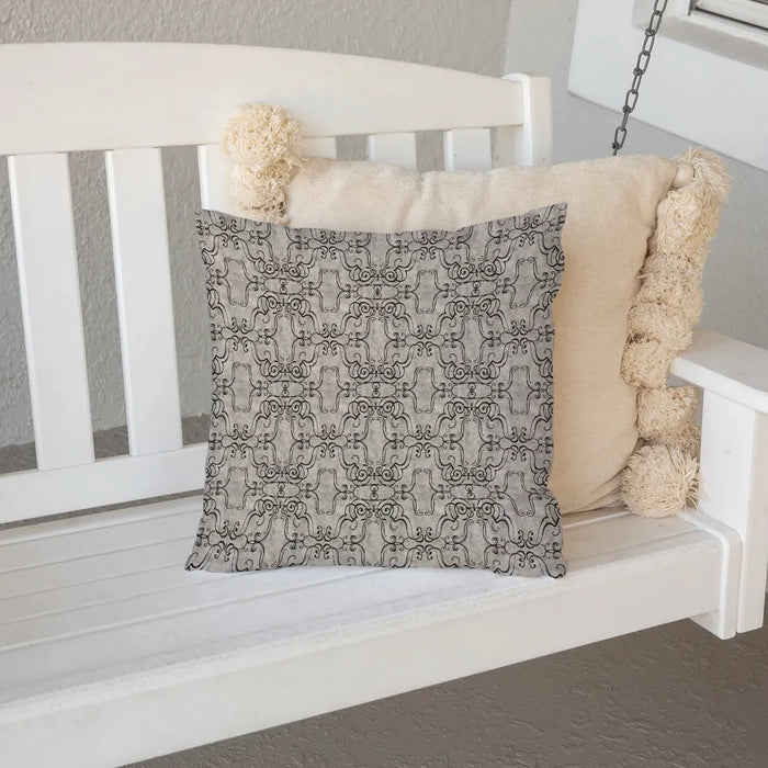 Scrollwork I Outdoor Decorative Pillow