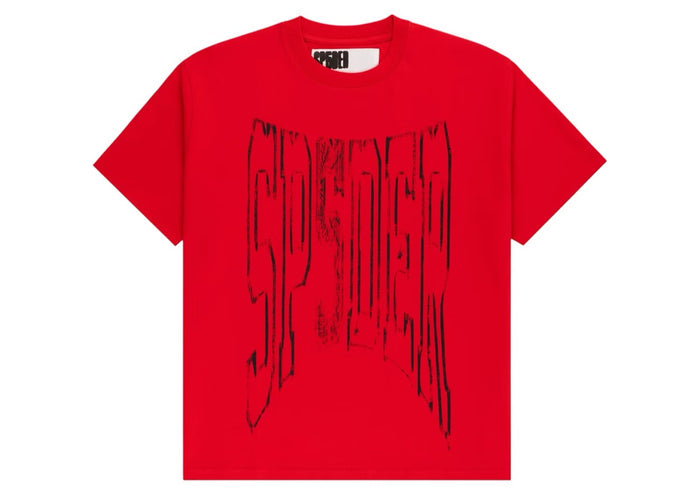 Sp5der Diffused Collegiate Tee Red