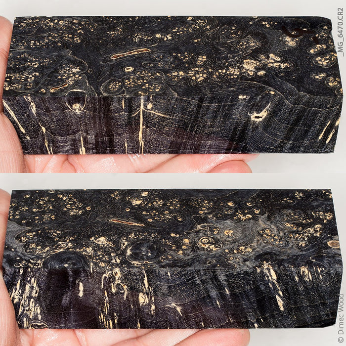 Stabilized wood box elder burl block