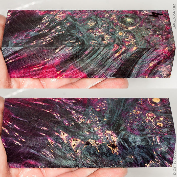 Stabilized wood box elder burl block
