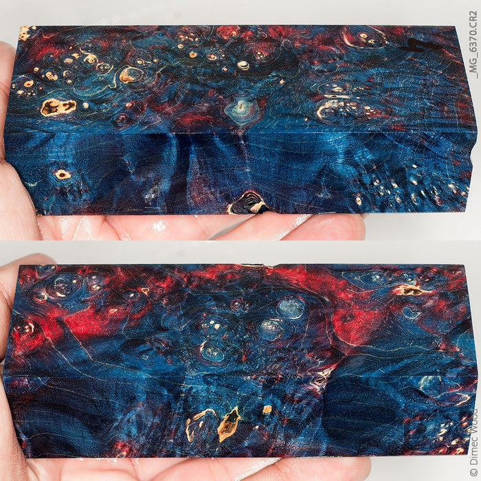 Stabilized wood box elder burl block