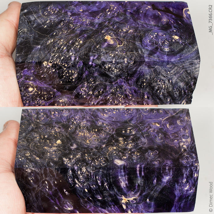 Stabilized wood box elder burl block
