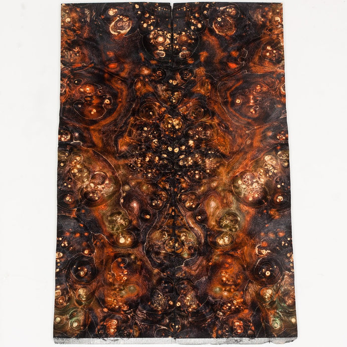 Stabilized wood box elder burl panels