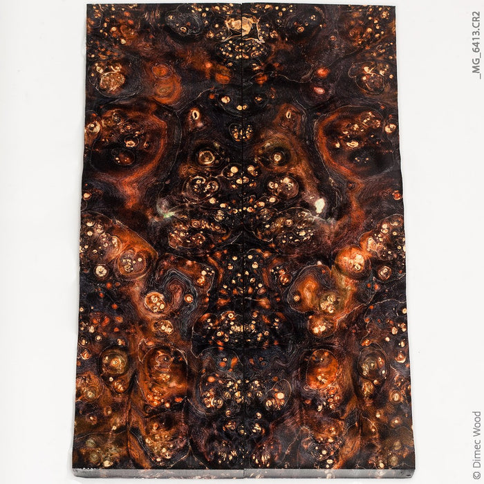 Stabilized wood box elder burl panels
