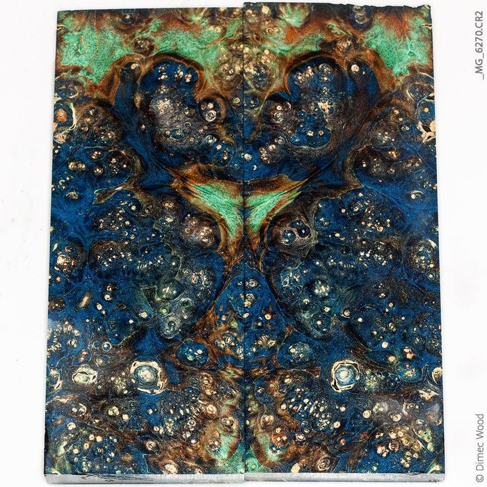 Stabilized wood box elder burl panels