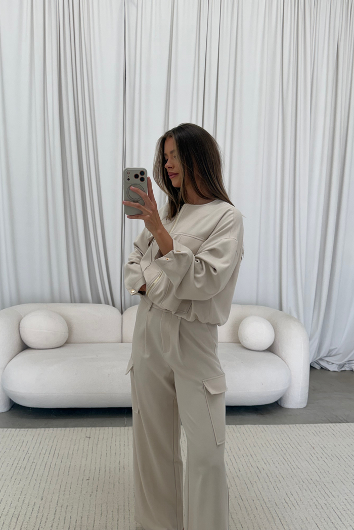Stevie Set in Beige *Final Sale*