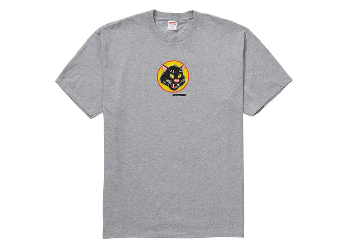 Supreme Black Cat Tee Heather Grey
