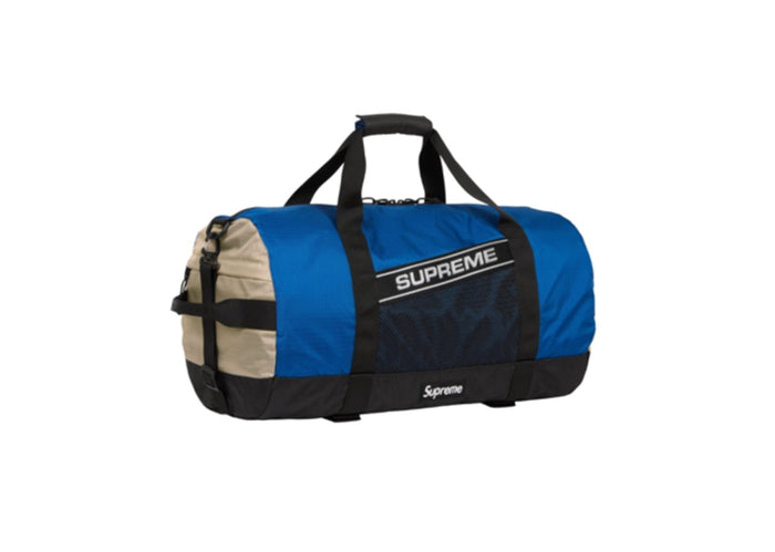 Supreme Logo Duffle Bag Blue