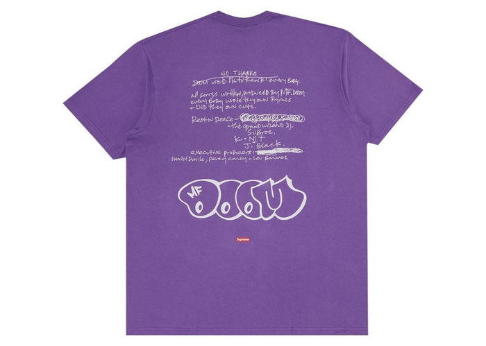 Supreme MF DOOM Tee Dusty Purple