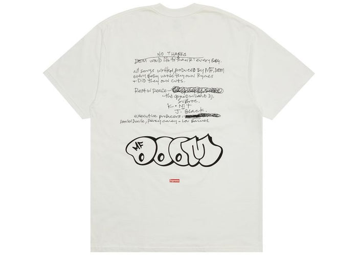 Supreme MF DOOM Tee White