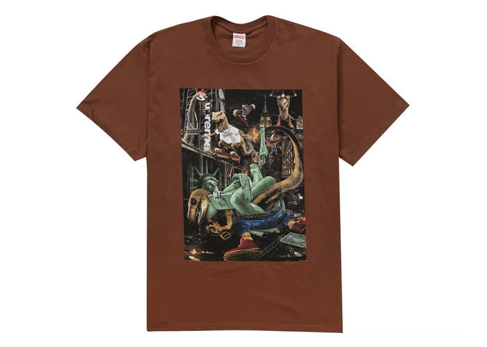 Supreme T-Rex Tee Brown