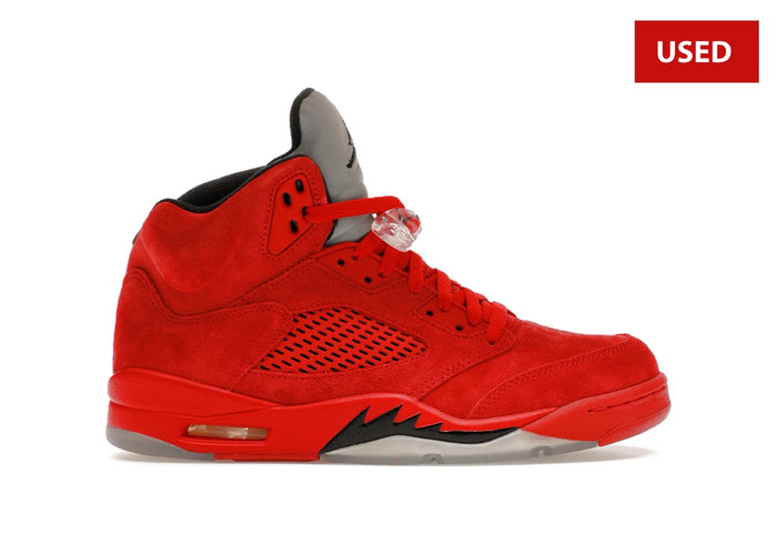 (USED) Jordan 5 Retro Red Suede (GS) - Sz 5