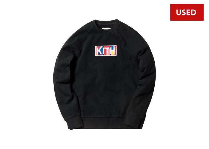 (USED) Kith Geo Color Crewneck Black
