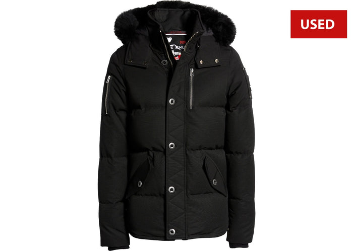 (USED) Moose Knuckle 3Q Down Jacket Black