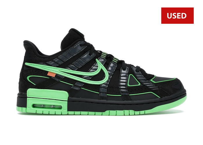 (USED) Nike Air Rubber Dunk Off-White Green Strike - Sz 12