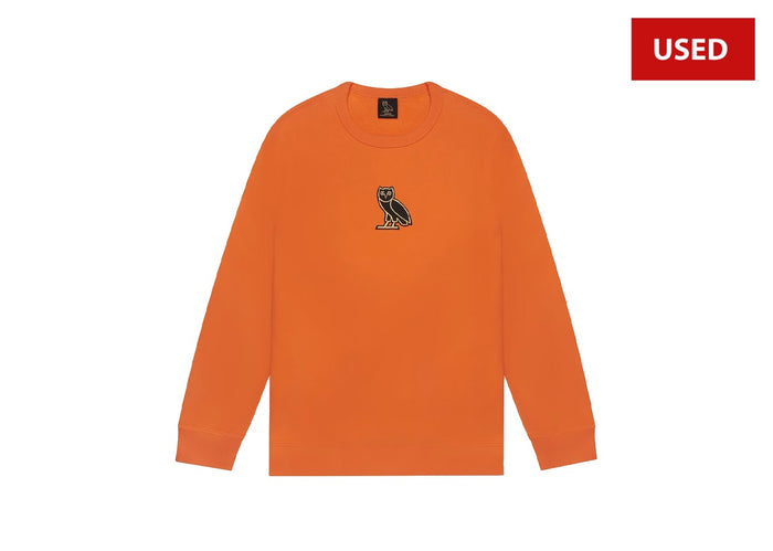 (USED) OVO Classic Owl Crewneck Orange