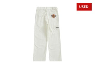 (USED) Supreme Dickies Double Knee Corduroy Work Pant White