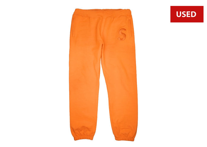 (USED) Supreme Tonal S Logo Sweatpants Orange